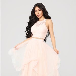 Fashion Nova timeless love set XL blush